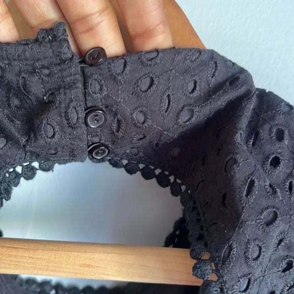 Maia Bergman Women's Crochet Eyelet Open Back Maxi Dress - Picture 8 of 15